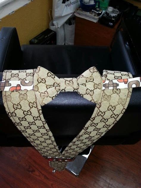 gucci mens bow tie|gucci suspenders men's.